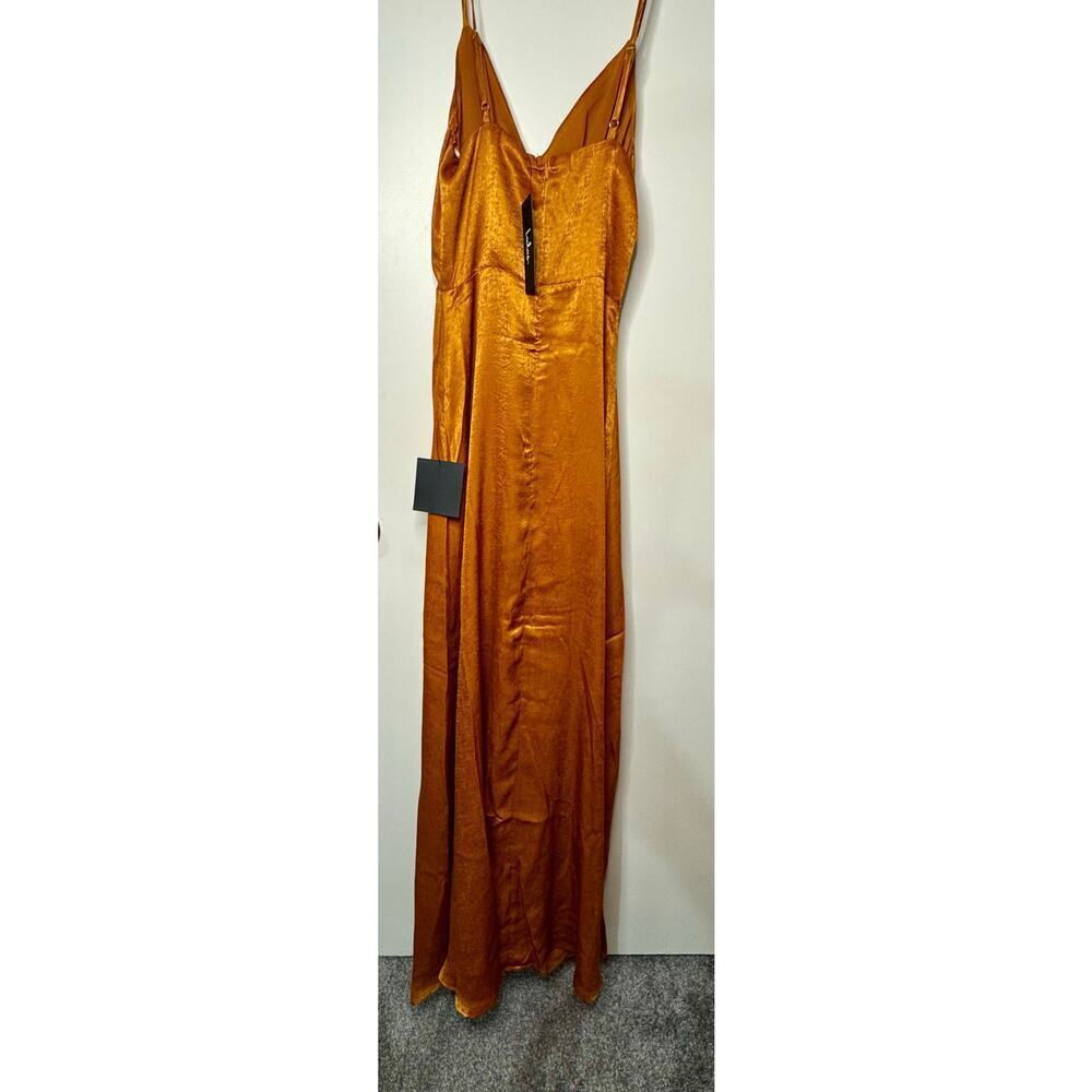 Lulus long formal gown in burnt orange Size XXSmall - Picture 2 of 2